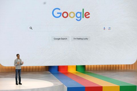 Alphabet-Chef Sundar Pichai bei der Google-Entwicklerkonferenz