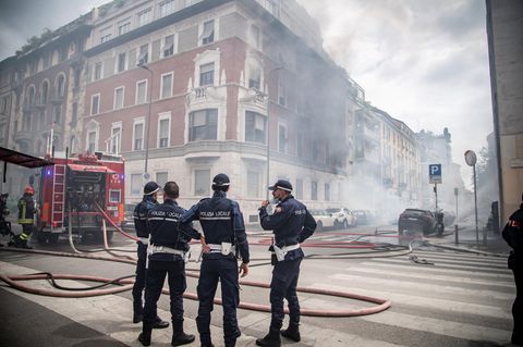 Explosion in Mailand