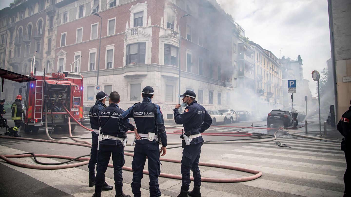 Explosion in Mailand