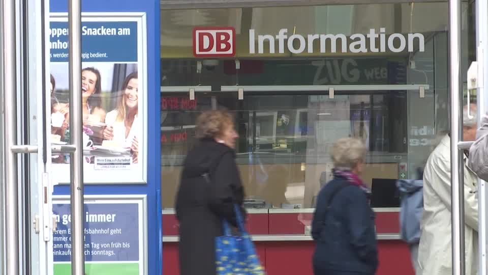 Video: 50 Stunden Bahnstreik: Reaktionen von Konzern und Reisenden
