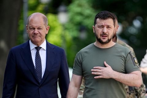 Scholz und Selenskyj
