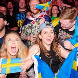 Schwedische Fans beim ESC