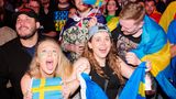 Schwedische Fans beim ESC