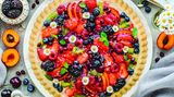 Obstkuchen mit Pudding