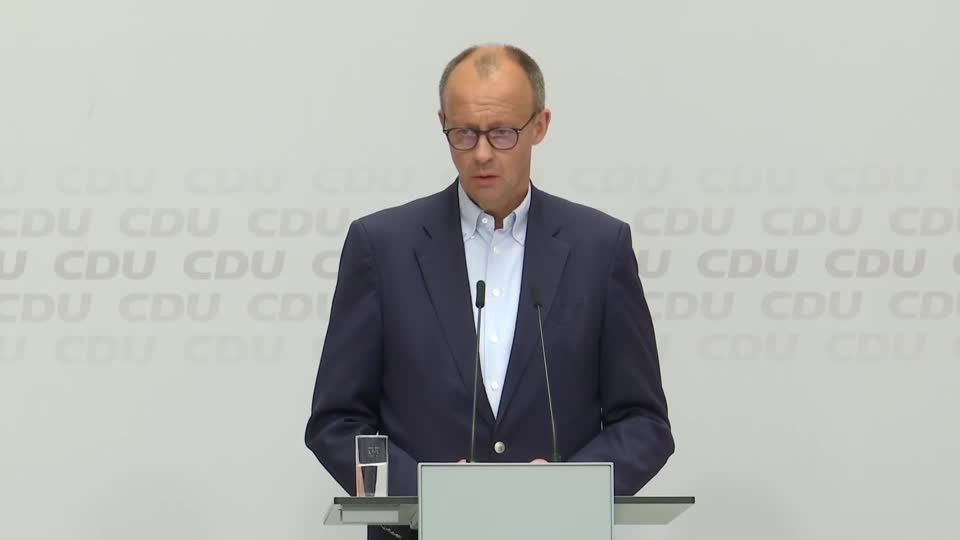 Video: Merz spricht sich für Große Koalition in Bremen aus