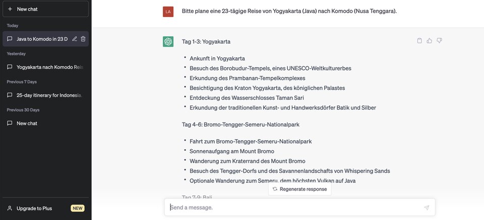 ChatGPT fr den perfekten Urlaub: So gut ist die KI bei der Reiseplanung |  STERN.de