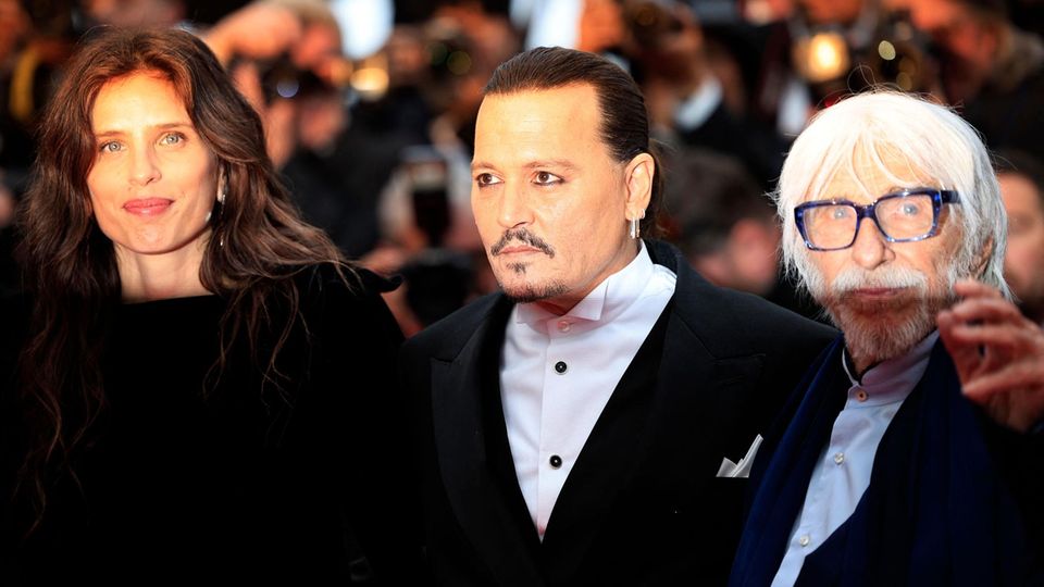 Maïwenn Le Besco, Johnny Depp und Pierre Richard