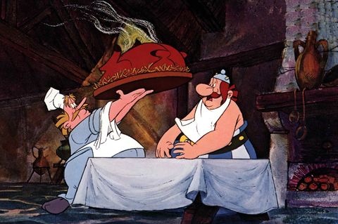 Her mit dem Wildschwein! Szene aus "Asterix erobert Rom", dem mit mehr als sieben Millionen Besuchern bis heute erfolgreichsten Film der Gallier-Reihe