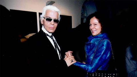 Karl Lagerfeld und Marietta Andreae