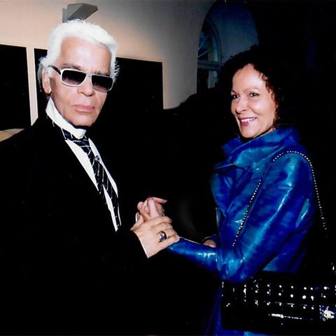 Karl Lagerfeld und Marietta Andreae
