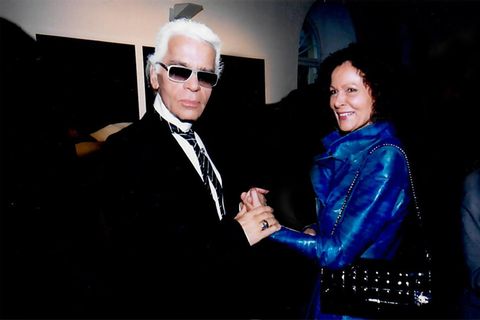 Karl Lagerfeld und Marietta Andreae