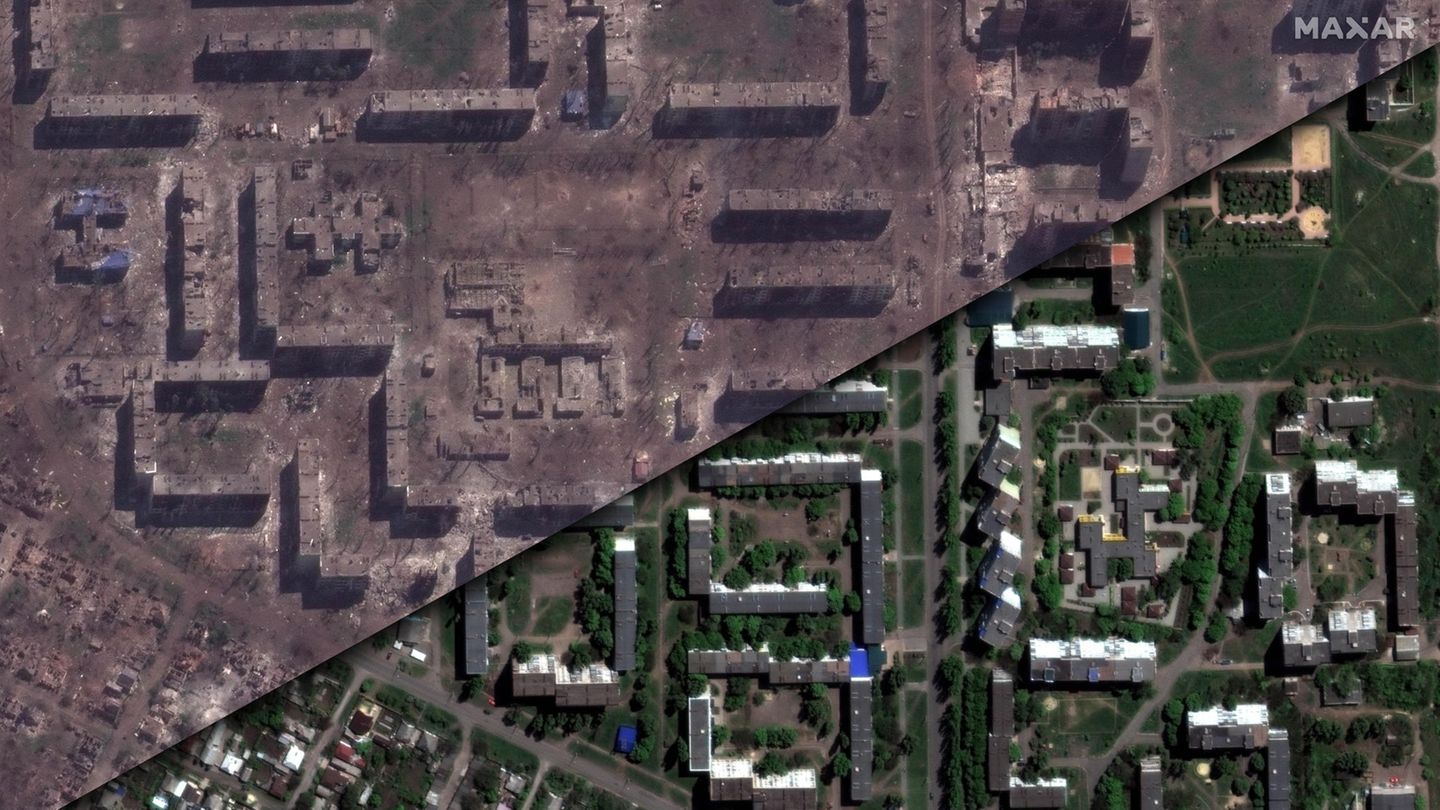 Ukraine: New satellite images document the destruction in Bakhmut
