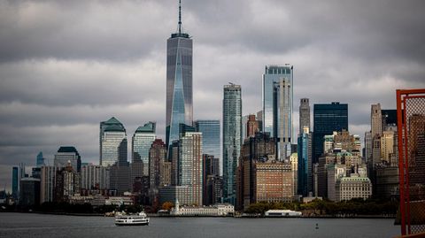 New York Ansicht von Staten-Island-Fähre