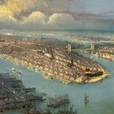 Blick über New York im Jahr 1880