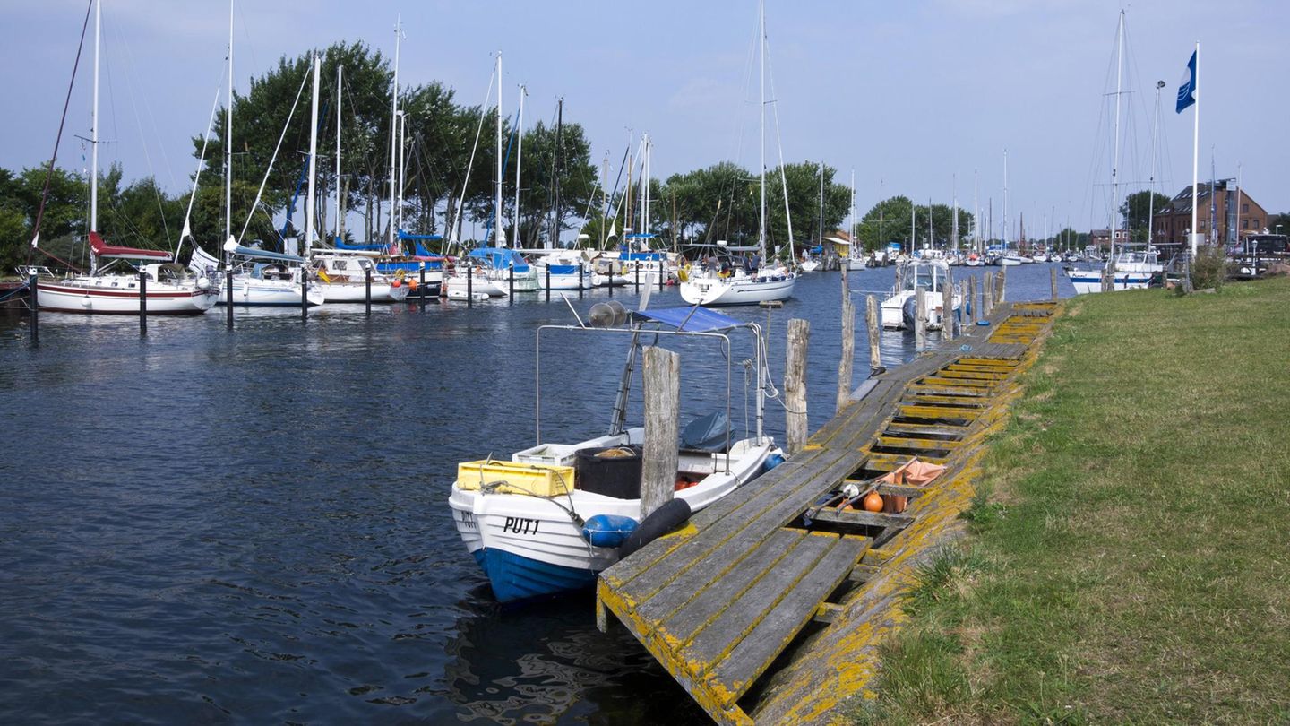 Hafen in Orth auf Fehmarn