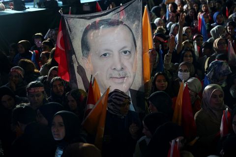 Erdogan-Anhänger in der Türkei