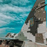 Mig-29 der Ukraine - mit Einschüssen