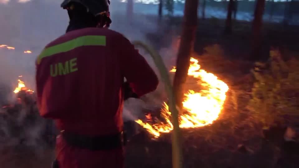 Video: Heftige Waldbrände in der spanischen Region Extremadura
