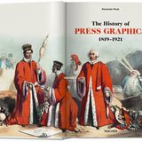 Der erste Blick in das Buch "History of Press Graphics". Der Bildband widmet sich der zentralen Epoche des Genres der Presseillustration, die ein Jahrhundert lang die mediale Wirklichkeit bestimmt hat – bis die Illustration durch die verfeinerten fotomechanischen Reproduktionsverfahren nach dem Ende des Ersten Weltkriegs aus den Zeitungen verdrängt wurde.  Auf dem Bild ist ein Trio ultraroyalistischer französischer Juristen gerade dabei, den republikanischen Lebensfaden der Nation zu zerschneiden, für den sich im Widerstand gegen die Restauration 1815 und 1822 eine Reihe Märtyrer geopfert hatten.