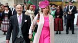 Adalbert Prinz von Bayern und Sandra, Prinzessin von Bayern, gehörten zu den rund 1000 geladenen Gästen der kirchlichen Trauung. 