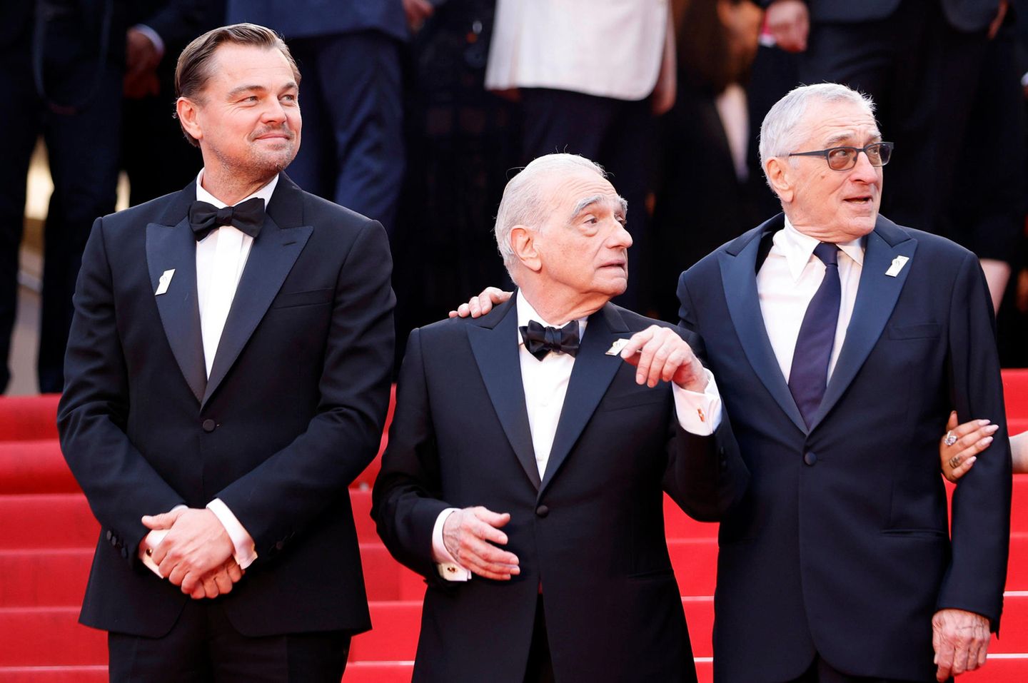 Leonardo DiCaprio, Martin Scorsese und Robert De Niro präsentierten in Cannes ihren Film "Killers of the Flower Moon". Im Gegensatz zu den Namen gab es in der Garderobe der Männer wenig Variationen. 