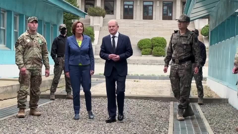 Video: Südkorea: Grenzerfahrung für Bundeskanzler Scholz