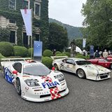 Le Mans Rennwagen an der Villa Erba