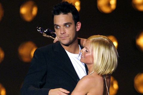 Robbie Williams 2001 mit Spice Girl Geri Halliwell