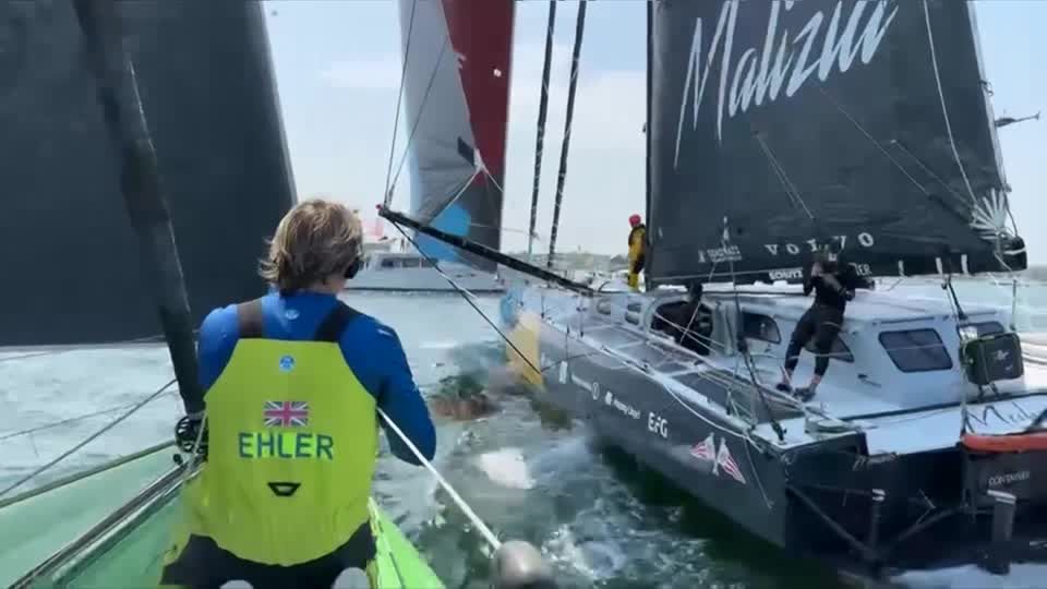 Video: Team Malizia gewinnt Hafenrennen von Newport