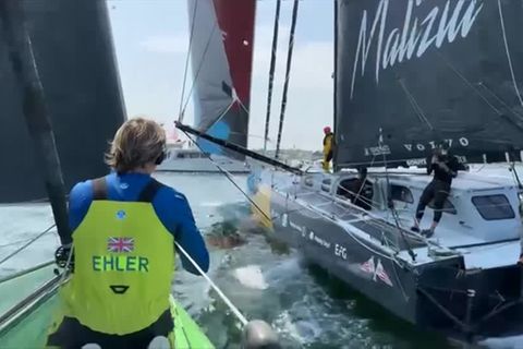 Video: Team Malizia gewinnt Hafenrennen von Newport