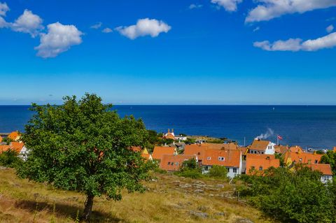 Ansicht von Gudhjem, eine Kleinstadt auf der dänischen Ostseeinsel Bornholm
