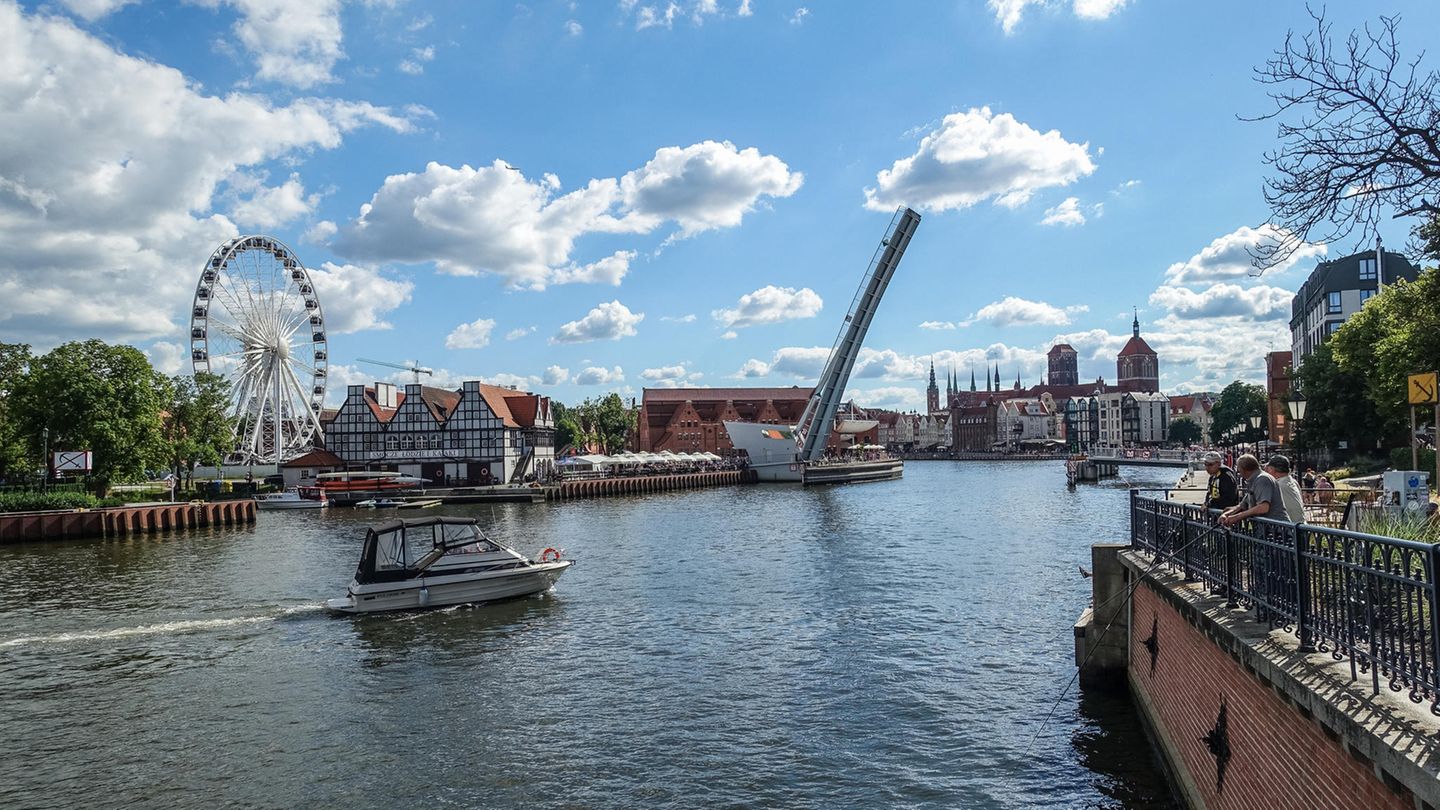 Aussicht auf Gdańsk in Polen