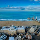 Der Pier von Scheveningen in den Niederlanden