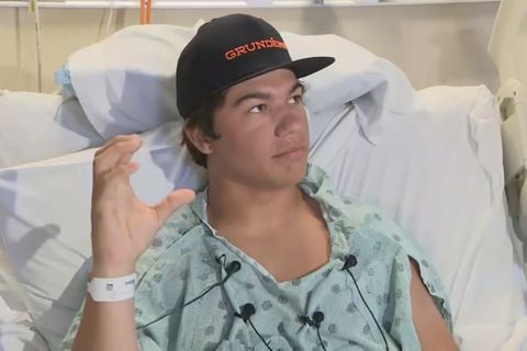 Der 20-jährige Kevin Blanco wurde beim Speerfischen in Florida von einem Bullenhai angegriffen und schwer am Bein verletzt. Seine Freunde retteten dem jungen Mann vermutlich das Leben.