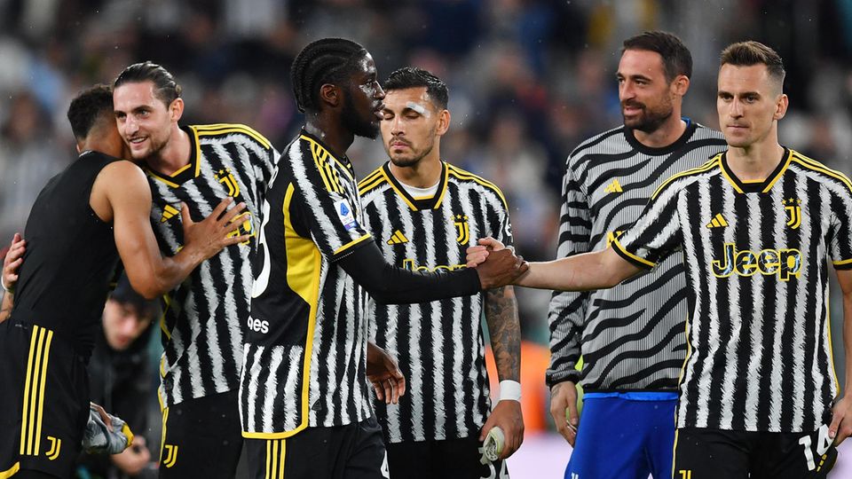 Profis von Juventus Turin nach einem Liga-Spiel
