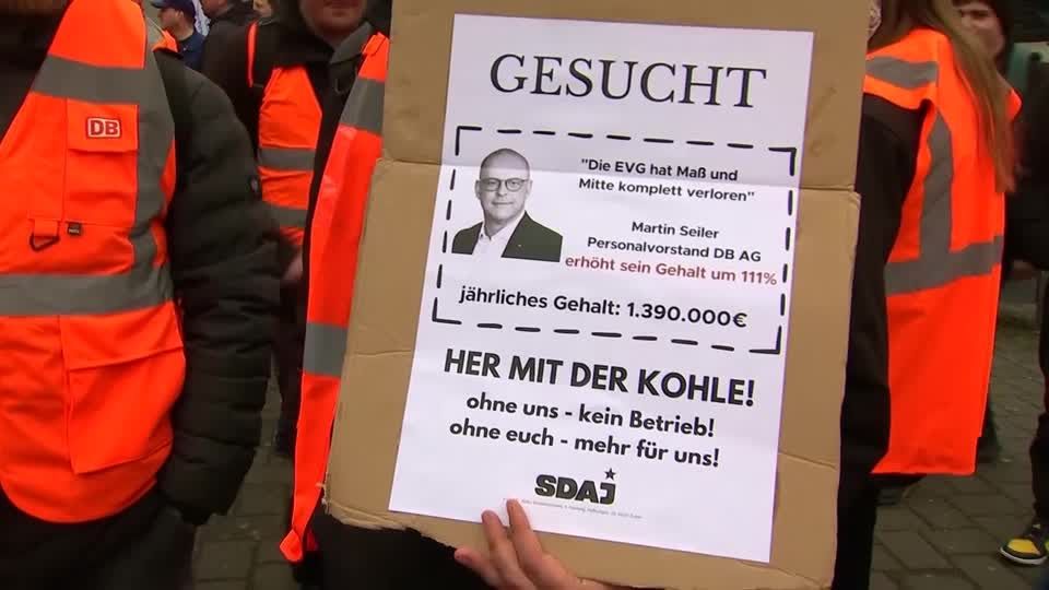 Video: EVG droht vor neuer Tarifrunde mit Warnstreiks