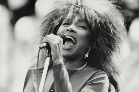 Die Rock- und Pop-Sängerin Tina Turner bei einem Konzert in Oslo. Juni 1987