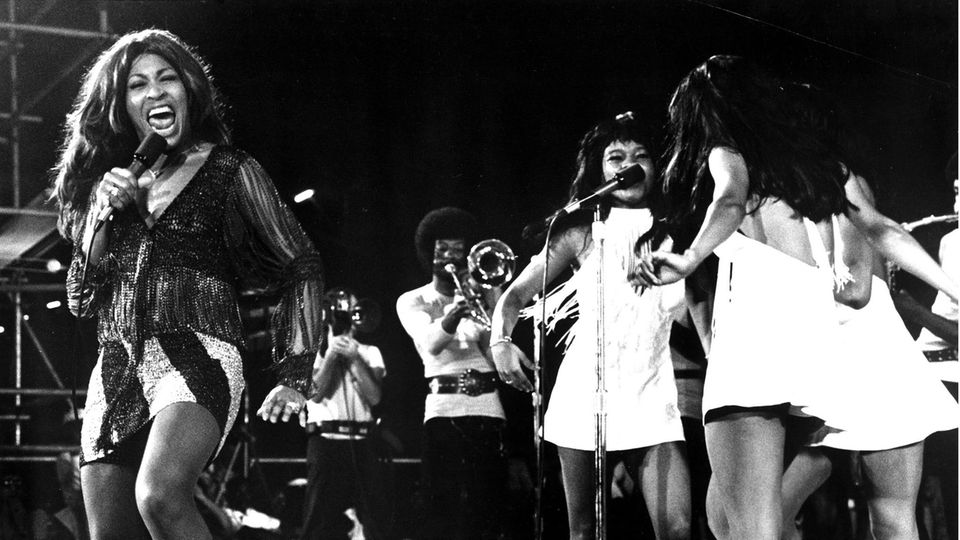 Tina Turner bei einem Auftritt 1971.