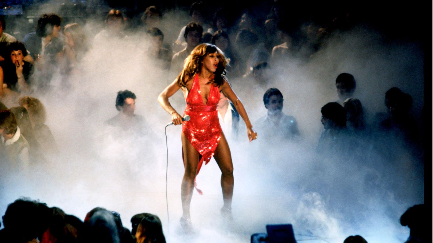 Tina Turner bei einem Auftritt Anfang der 80er-Jahre.