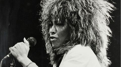 Tina Turner auf einem Konzert in der Ahoy-hall in Rotterdam, im April 1985