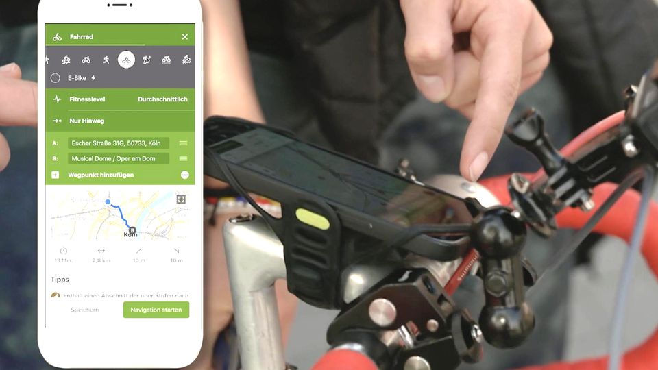 Diese Navi-Apps bringen Fahrradfahrer sicher ans Ziel
