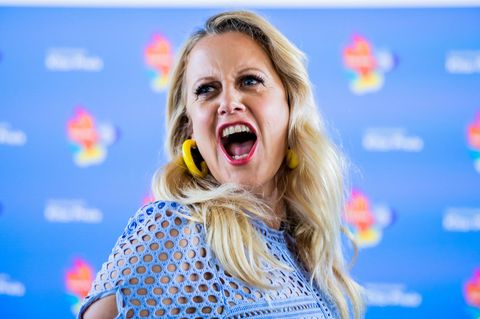 Von Influencern hält die Moderatorin wenig Barbara Schöneberger bei einer Preisverleihung