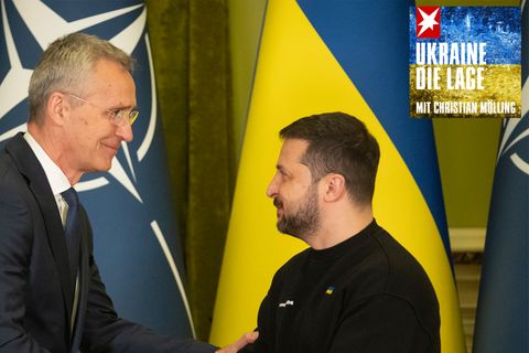 Jens Stoltenberg und Wolodymyr Selenskyj