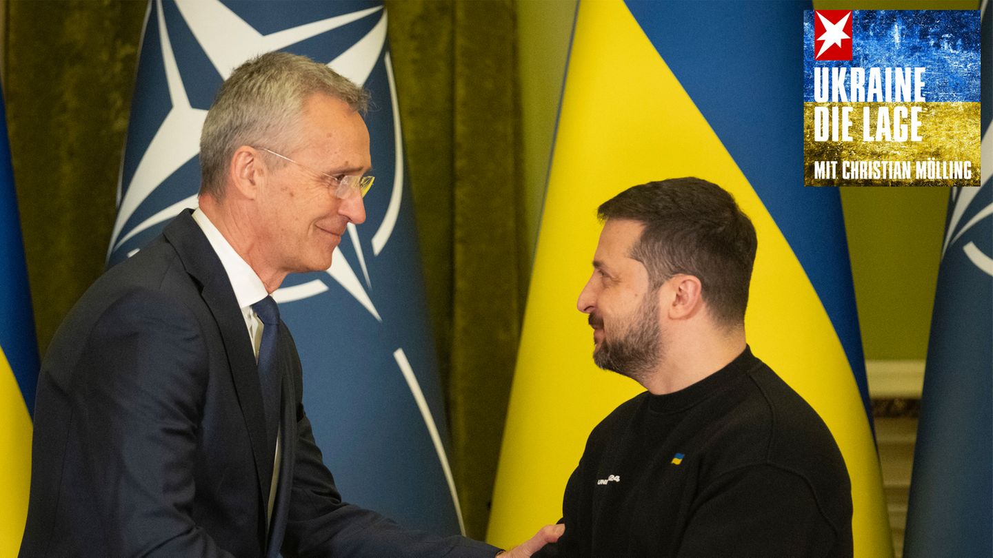 Jens Stoltenberg und Wolodymyr Selenskyj
