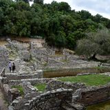 Blick auf die Ruinenstadt Butrint im Süden von Albanien