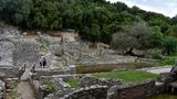 Blick auf die Ruinenstadt Butrint im Süden von Albanien