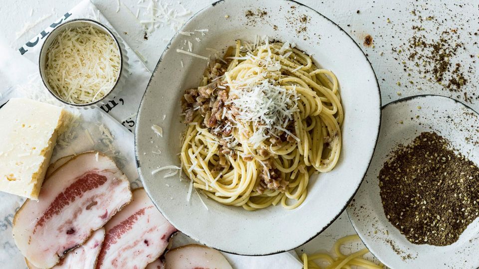 Pasta alla gricia mit Za’atar