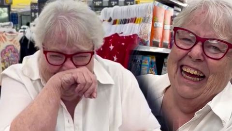 Große Augen im Supermarkt: Großmutter geht mit Streich viral – und amüsiert sich köstlich