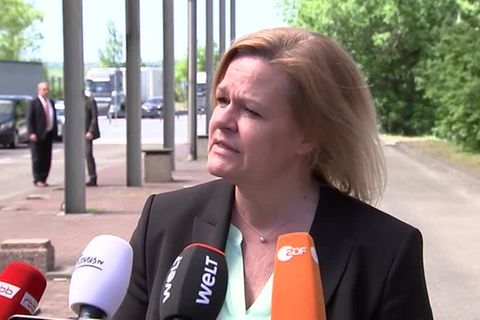 Video: Innenministerin Faeser: Personelle Verstärkung bei Grenzkontrollen
