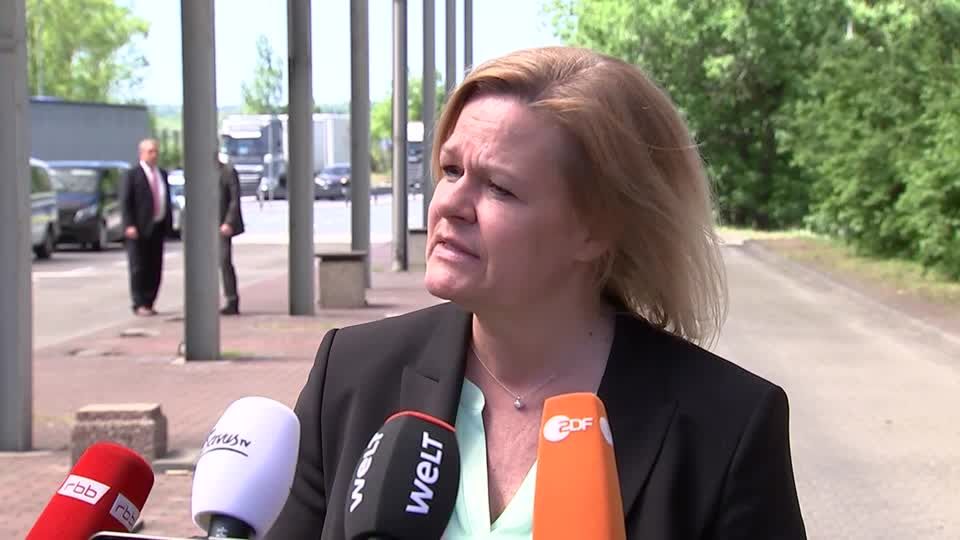 Video: Innenministerin Faeser: Personelle Verstärkung bei Grenzkontrollen